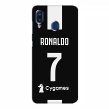 Чехол Криштиану Роналду для Samsung Galaxy A20 2019 (A205F) AlphaPrint C. Ronaldo - купить на Floy.com.ua