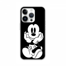 Чехол с принтом для iPhone 16 Pro - (на черном) (AlphaPrint) Микки Маус - купить на Floy.com.ua