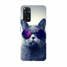 Чехол с принтом для Xiaomi 12T - (на черном) (AlphaPrint) Кот в очках - купить на Floy.com.ua