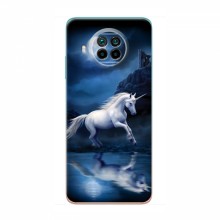 Чехол с принтом для Xiaomi Mi 10T Lite - (на черном) (AlphaPrint) Единорог в лесу - купить на Floy.com.ua