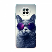 Чехол с принтом для Xiaomi Mi 10T Lite - (на черном) (AlphaPrint) Кот в очках - купить на Floy.com.ua