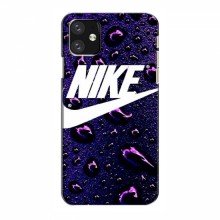 Чехол для Айфон 12 - с принтом Найк (AlphaPrint) Nike-фиолетовый - купить на Floy.com.ua