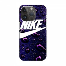 Чехол для Айфон 14 Про Макс - с принтом Найк (AlphaPrint) Nike-фиолетовый - купить на Floy.com.ua