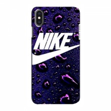 Чехол для Айфон Хс Макс - с принтом Найк (AlphaPrint) Nike-фиолетовый - купить на Floy.com.ua