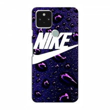 Чехол для Гугл Пиксель 4а - с принтом Найк (AlphaPrint) Nike-фиолетовый - купить на Floy.com.ua