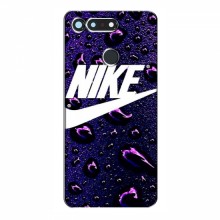 Чехол с принтом Найк для Huawei Honor View 20 / V20 (AlphaPrint) Nike-фиолетовый - купить на Floy.com.ua