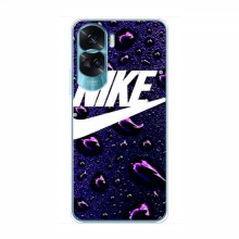Чехол для Хонор 90 Лайт - с принтом Найк (AlphaPrint) Nike-фиолетовый - купить на Floy.com.ua