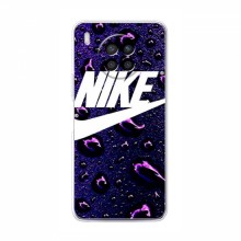 Чехол для Хуавей Нова 8i - с принтом Найк (AlphaPrint) Nike-фиолетовый - купить на Floy.com.ua