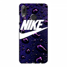 Чехол с принтом Найк для Huawei P Smart 2019 (AlphaPrint) Nike-фиолетовый - купить на Floy.com.ua