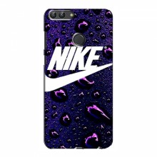 Чехол для Huawei Y7 Prime 2018 - с принтом Найк (AlphaPrint) Nike-фиолетовый - купить на Floy.com.ua