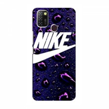 Чехол для Infinix Hot 10 Lite - с принтом Найк (AlphaPrint) Nike-фиолетовый - купить на Floy.com.ua