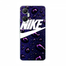 Чехол для Инфиникс Хот 20 5G - с принтом Найк (AlphaPrint) Nike-фиолетовый - купить на Floy.com.ua