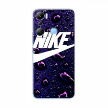 Чехол для Инфиникс Хот 20и - с принтом Найк (AlphaPrint) Nike-фиолетовый - купить на Floy.com.ua