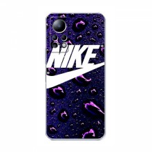 Чехол для Инфиникс Ноут 11 Про - с принтом Найк (AlphaPrint) Nike-фиолетовый - купить на Floy.com.ua