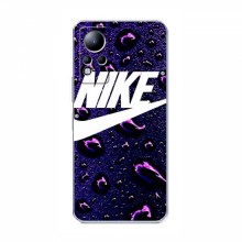 Чехол для Инфиникс Ноут 12 - с принтом Найк (AlphaPrint) Nike-фиолетовый - купить на Floy.com.ua