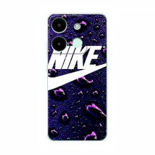 Чехол для Инфиникс Смарт 7 - с принтом Найк (AlphaPrint) Nike-фиолетовый - купить на Floy.com.ua