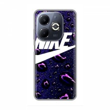 Чехол для Инфиникс Смарт 8 Плюс - с принтом Найк (AlphaPrint) Nike-фиолетовый - купить на Floy.com.ua