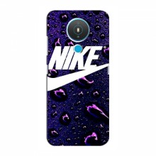 Чехол для Нокиа 1.4 - с принтом Найк (AlphaPrint) Nike-фиолетовый - купить на Floy.com.ua