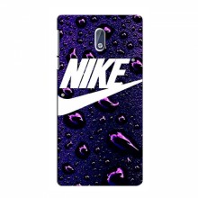 Чехол для Нокиа 3.1 - с принтом Найк (AlphaPrint) Nike-фиолетовый - купить на Floy.com.ua