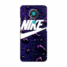 Чехол для Нокиа 3.4 - с принтом Найк (AlphaPrint) Nike-фиолетовый - купить на Floy.com.ua