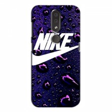 Чехол для Нокиа 4.2 - с принтом Найк (AlphaPrint) Nike-фиолетовый - купить на Floy.com.ua