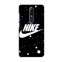 Чехол для Нокиа 5.1 Плюс (х5) - с принтом Найк (AlphaPrint) Nike с фоном - купить на Floy.com.ua