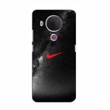 Чехол для Нокиа 5.4 - с принтом Найк (AlphaPrint) Nike 1 - купить на Floy.com.ua