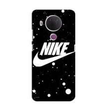 Чехол для Нокиа 5.4 - с принтом Найк (AlphaPrint) Nike с фоном - купить на Floy.com.ua
