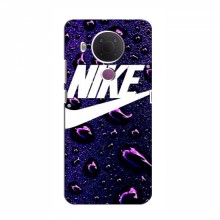 Чехол для Нокиа 5.4 - с принтом Найк (AlphaPrint) Nike-фиолетовый - купить на Floy.com.ua