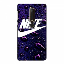 Чехол для Нокиа 6 (2018) - с принтом Найк (AlphaPrint) Nike-фиолетовый - купить на Floy.com.ua