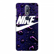 Чехол для Нокиа 7 2018, 7.1 - с принтом Найк (AlphaPrint) Nike-фиолетовый - купить на Floy.com.ua