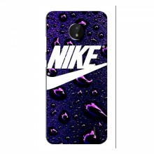 Чехол для Нокиа С10 - с принтом Найк (AlphaPrint) Nike-фиолетовый - купить на Floy.com.ua