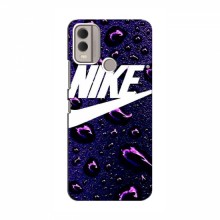Чехол для Нокия С22 - с принтом Найк (AlphaPrint) Nike-фиолетовый - купить на Floy.com.ua