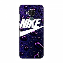 Чехол для Нокиа С30 - с принтом Найк (AlphaPrint) Nike-фиолетовый - купить на Floy.com.ua