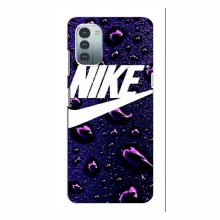 Чехол для Нокиа G11 - с принтом Найк (AlphaPrint) Nike-фиолетовый - купить на Floy.com.ua