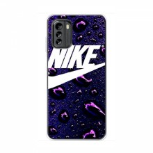Чехол для Нокиа G60 - с принтом Найк (AlphaPrint) Nike-фиолетовый - купить на Floy.com.ua