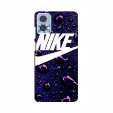 Чехол для Мото Е22 - с принтом Найк (AlphaPrint) Nike-фиолетовый - купить на Floy.com.ua