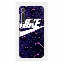 Чехол для Мото G8 Плюс - с принтом Найк (AlphaPrint) Nike-фиолетовый - купить на Floy.com.ua