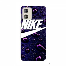 Чехол для Мото Е13 - с принтом Найк (AlphaPrint) Nike-фиолетовый - купить на Floy.com.ua