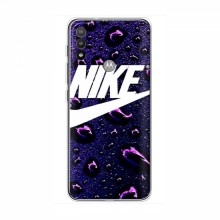 Чехол для Мото Е20 - с принтом Найк (AlphaPrint) Nike-фиолетовый - купить на Floy.com.ua