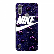 Чехол для Мото Е6с - с принтом Найк (AlphaPrint) Nike-фиолетовый - купить на Floy.com.ua