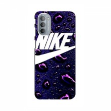 Чехол для Мото G41 - с принтом Найк (AlphaPrint) Nike-фиолетовый - купить на Floy.com.ua