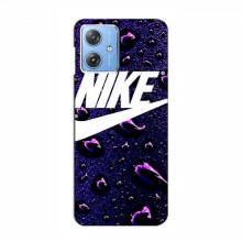 Чехол для Мото Джи 54 - с принтом Найк (AlphaPrint) Nike-фиолетовый - купить на Floy.com.ua