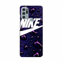 Чехол для Мото G60s - с принтом Найк (AlphaPrint) Nike-фиолетовый - купить на Floy.com.ua