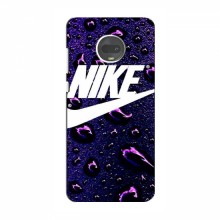 Чехол для Мото G7 - с принтом Найк (AlphaPrint) Nike-фиолетовый - купить на Floy.com.ua