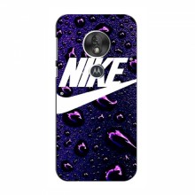 Чехол для Мото G7 Пауер - с принтом Найк (AlphaPrint) Nike-фиолетовый - купить на Floy.com.ua