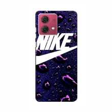 Чехол для МОТО джи84 - с принтом Найк (AlphaPrint) Nike-фиолетовый - купить на Floy.com.ua