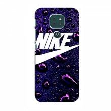 Чехол для Мото G9 Плей - с принтом Найк (AlphaPrint) Nike-фиолетовый - купить на Floy.com.ua