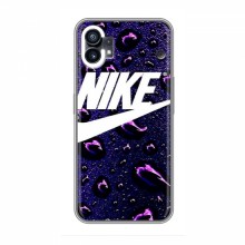 Чехол для Насинг Фон 1 - с принтом Найк (AlphaPrint) Nike-фиолетовый - купить на Floy.com.ua