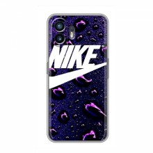 Чехол для Насинг Фон 2 - с принтом Найк (AlphaPrint) Nike-фиолетовый - купить на Floy.com.ua